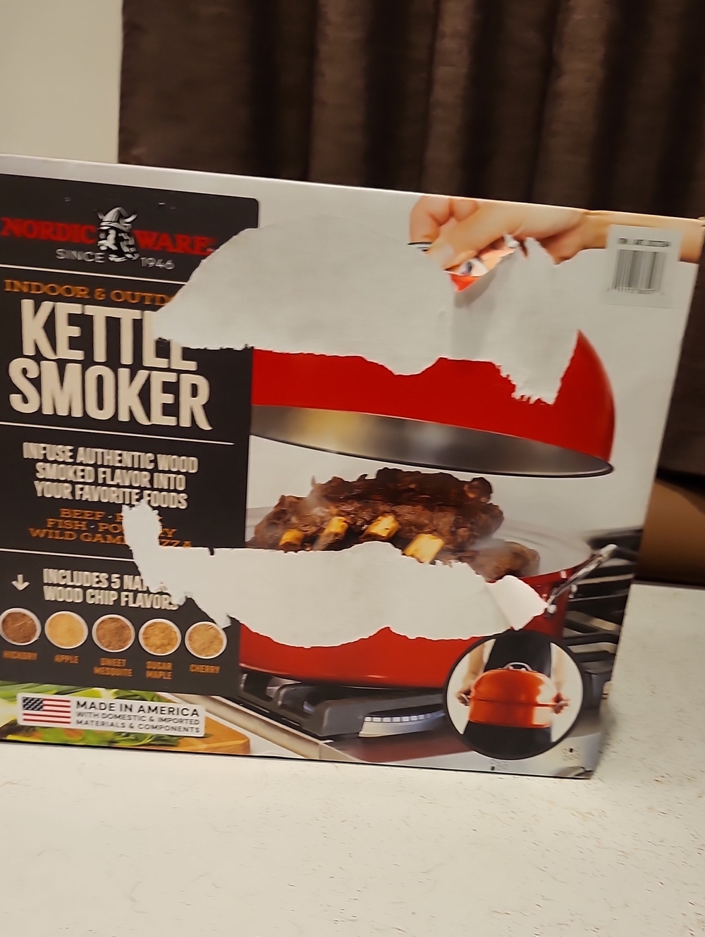 Nordic Ware Red Kettle-Style Smoker